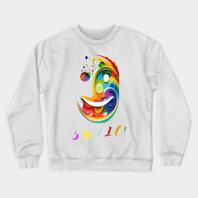 Smile and spread joy around you, Smiles are Contagious Crewneck Sweatshirt by HSH-Designing